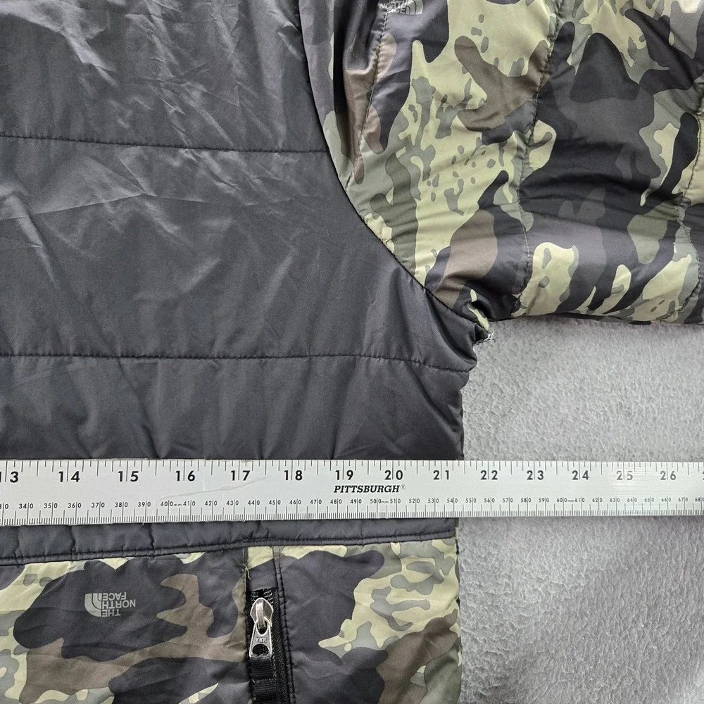 The North Face Boys Jacket XXL (18/20) Green Embroidered Camouflage READ